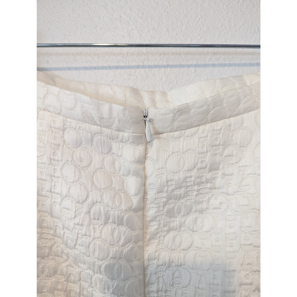 Ross Mayer Embossed White Pencil Skirt - Picture 6 of 8